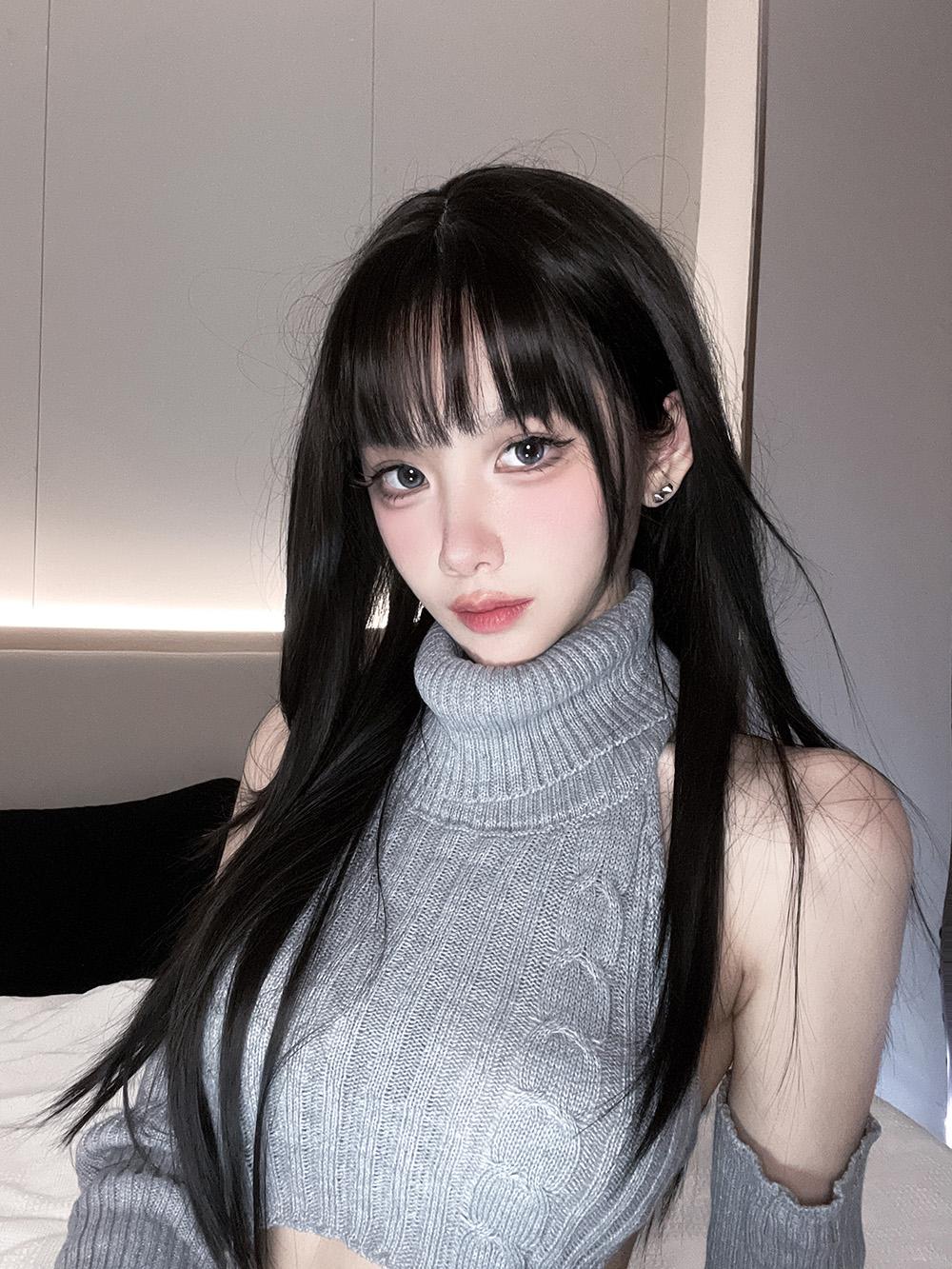 果咩酱w 灰灰毛衣[23P2V-343M]