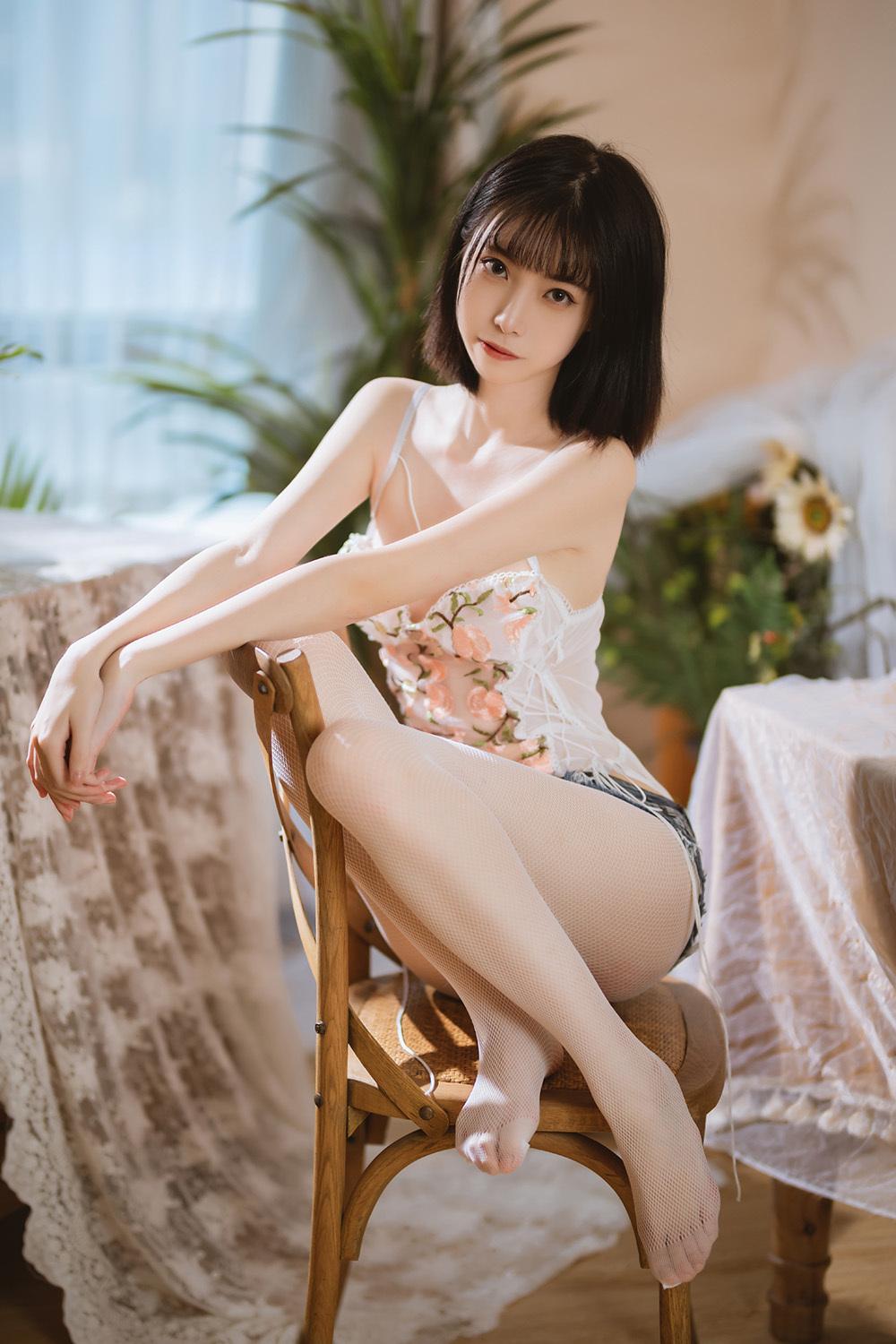 许岚LAN 纯欲牛仔短裤[40P-555MB]