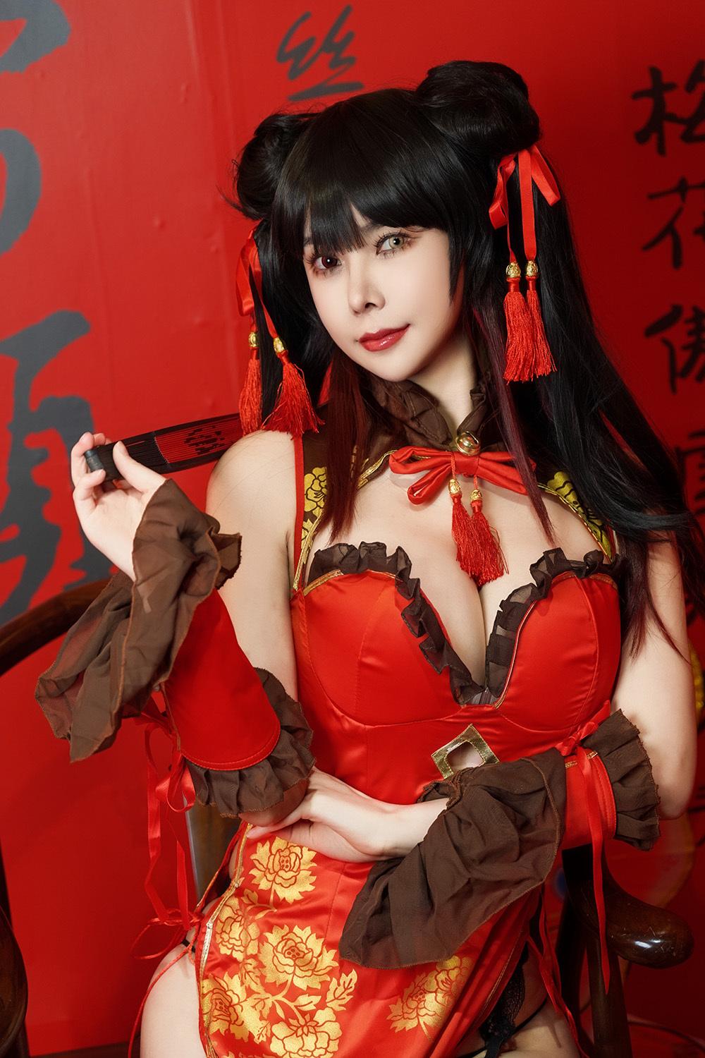 亚马逊鲶鱼 时崎狂三 旗袍[25P1V-547M]