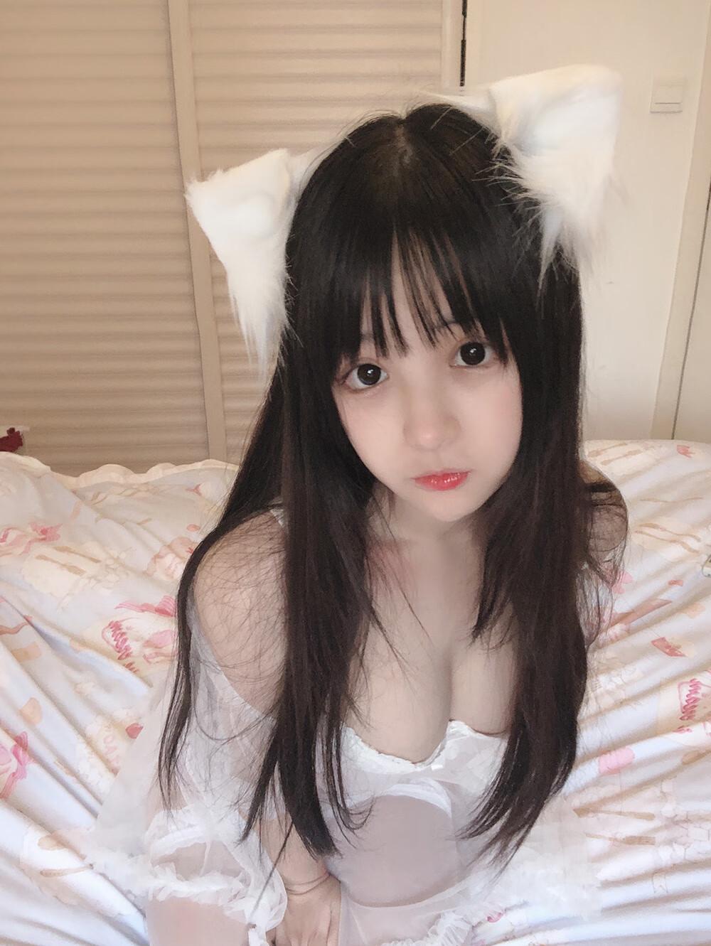 桜井宁宁 小白猫 蕾丝内衣[31P-35MB]