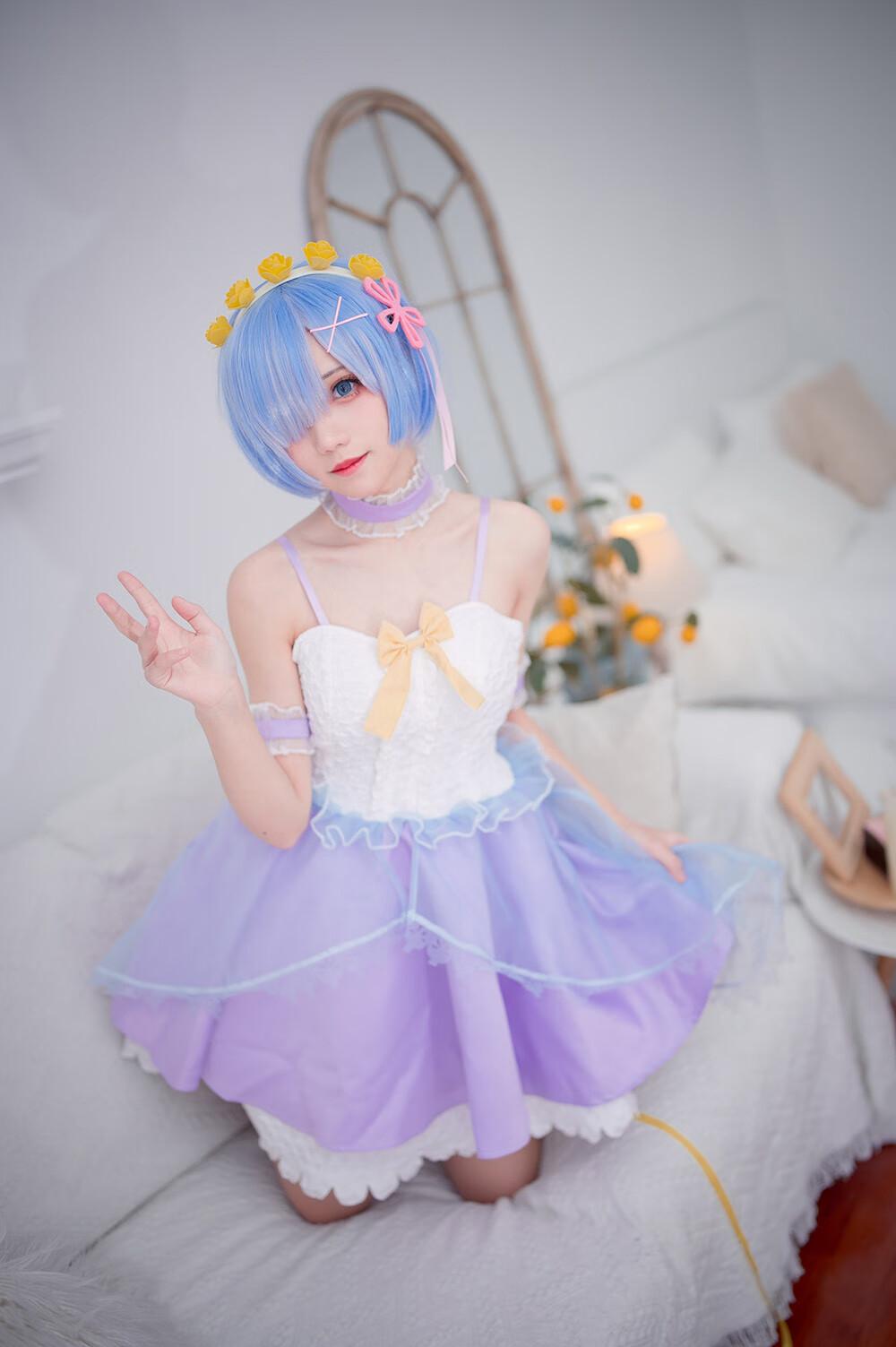 花柒Hana 蕾姆CLEAR DRESS [15P-34MB]