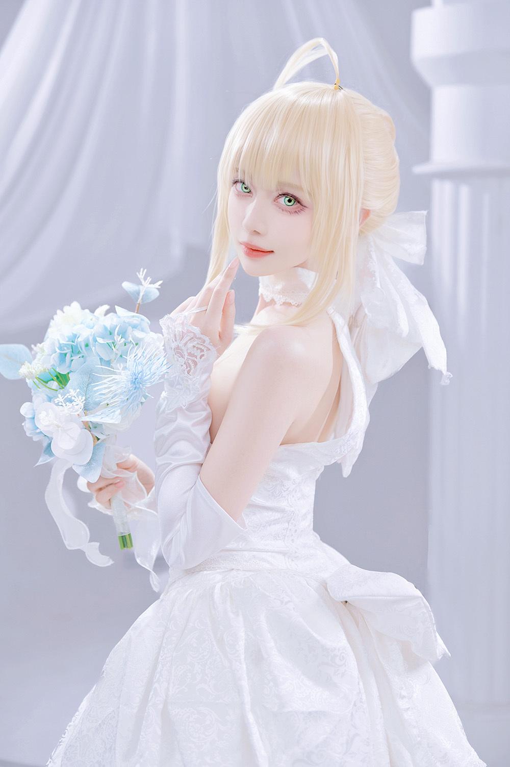 Shika小鹿鹿 FGO Saber花嫁[22P-284M]