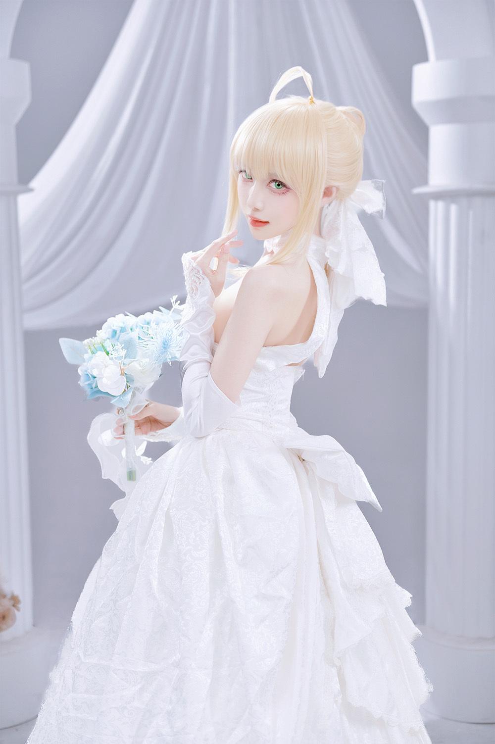 Shika小鹿鹿 FGO Saber花嫁[22P-284M]