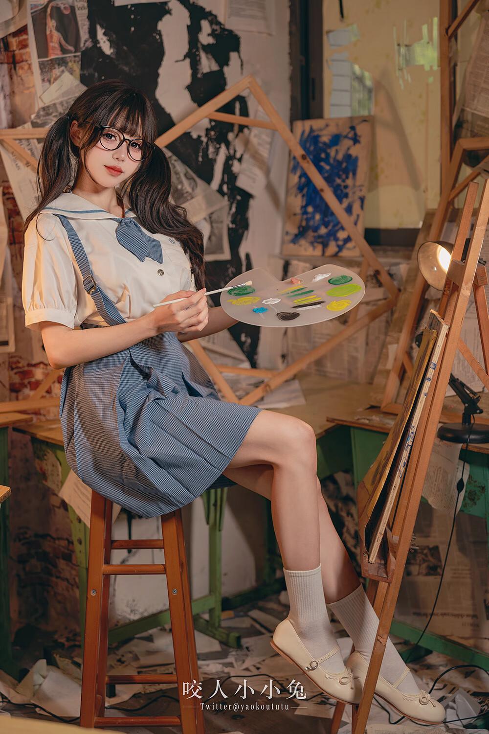咬一口兔娘(黏黏团子兔) –未成名画作&B+WITH+U [64P1V-1.51G]