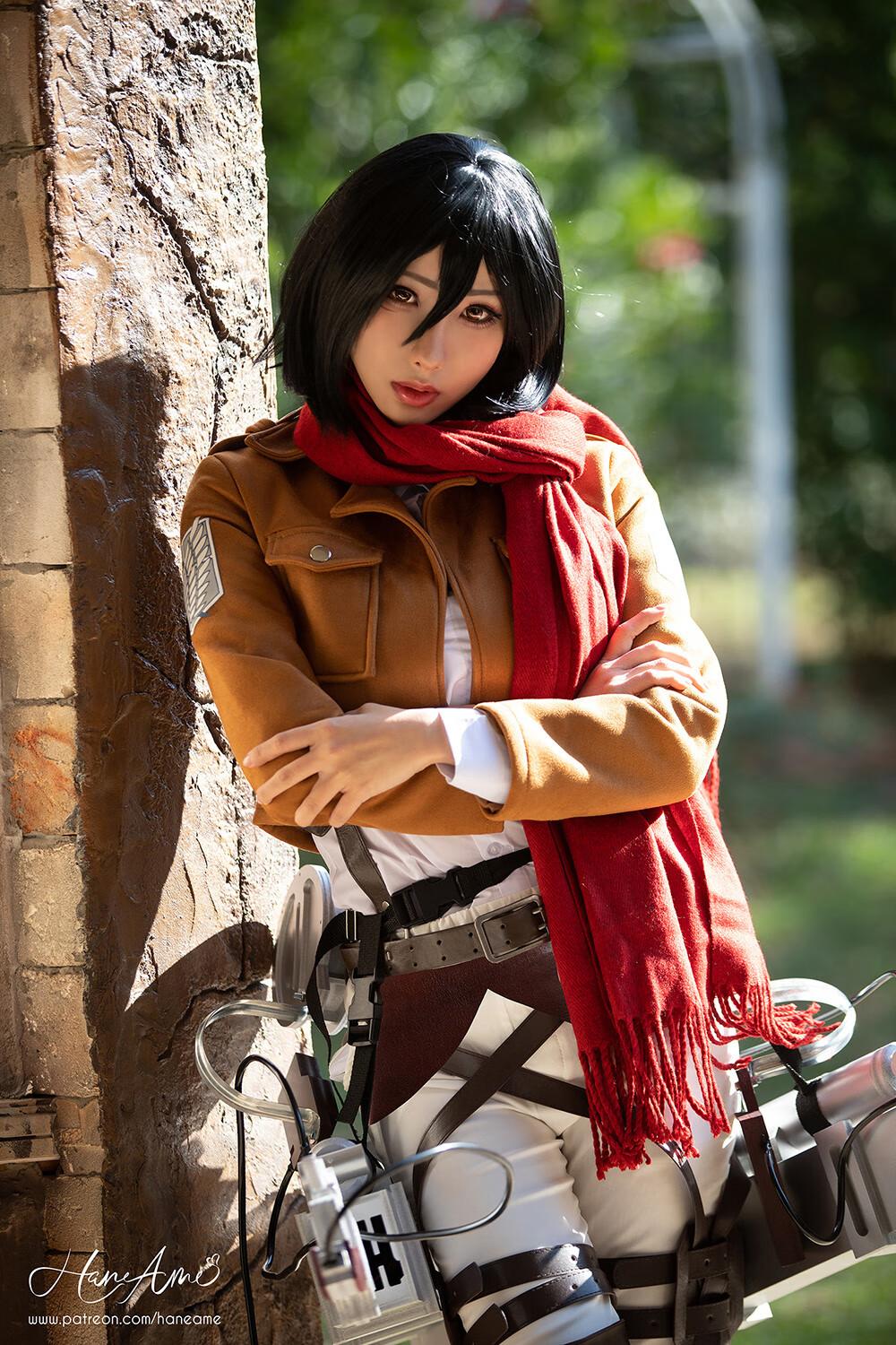 雨波_HaneAme Attack on _Mikasa_米卡沙