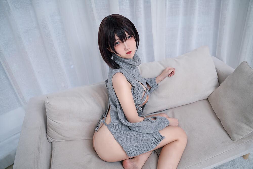 阿薰kaOri 露背毛衣[20P-105MB]